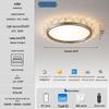Modern Smart Bedroom Ceiling Light, Full Spectrum Eye-Care, Luxury Design