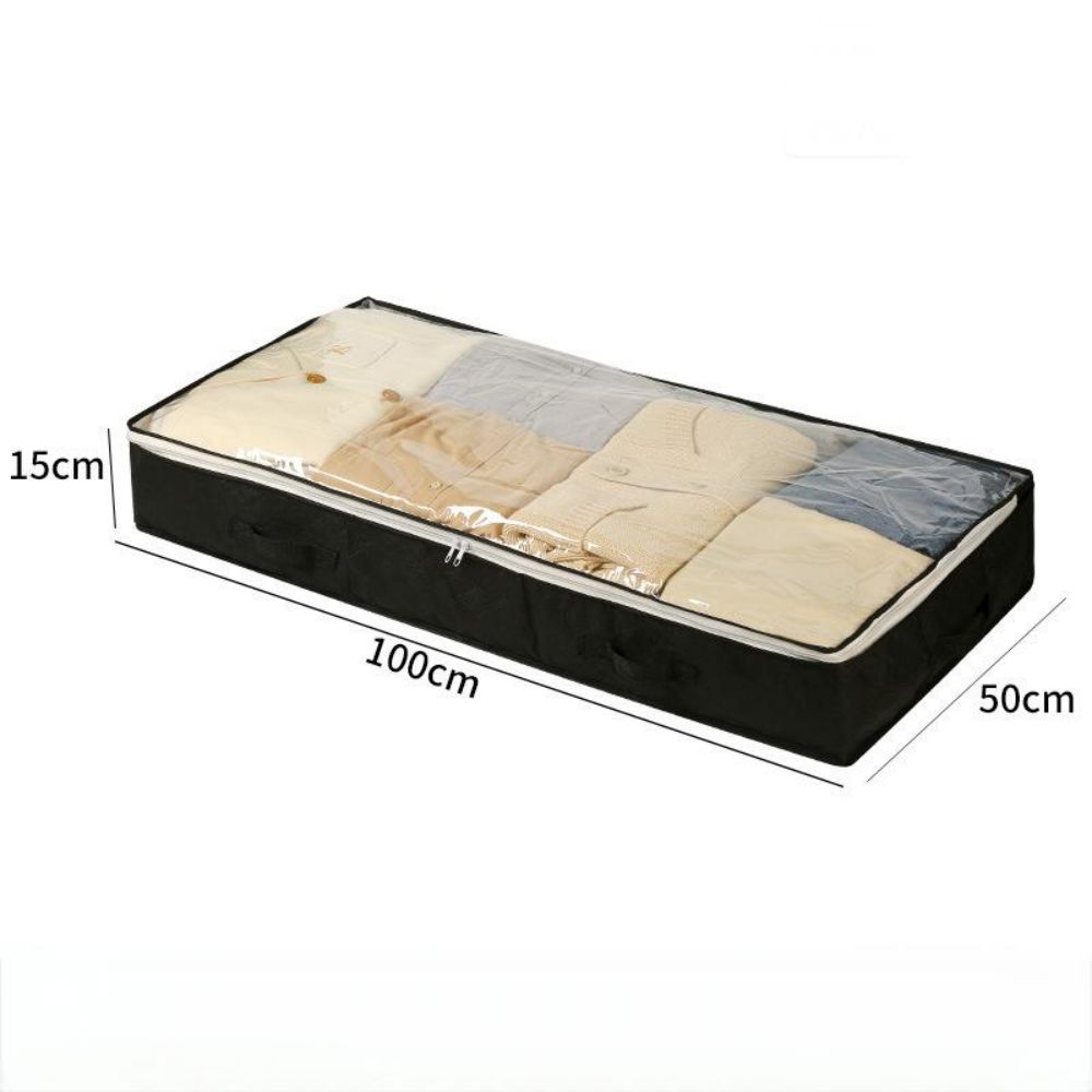 Bed Bottom Storage Bag Large Capacity Foldable Transparent Closet Quilt Packing Bag Organizers for Room Clothes Organizer
