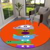 Hey Duggee Round Area Rug,Carpet Rug for Living Room Bedroom Sofa Playroom Decor,Non-slip Floor Mat
