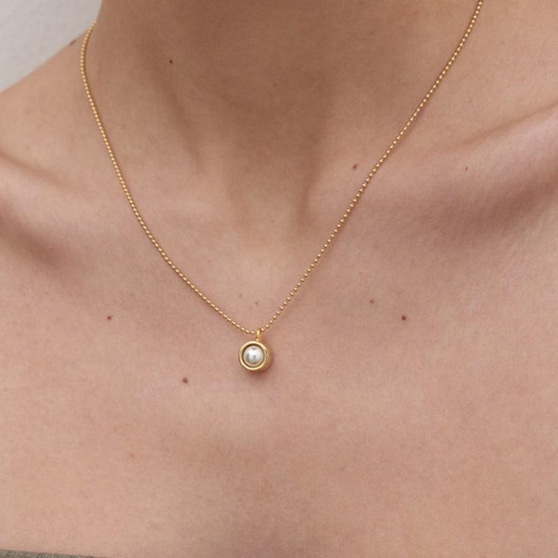 

MIDNIGHT MOMENT soak bezel chain necklace - gold gold