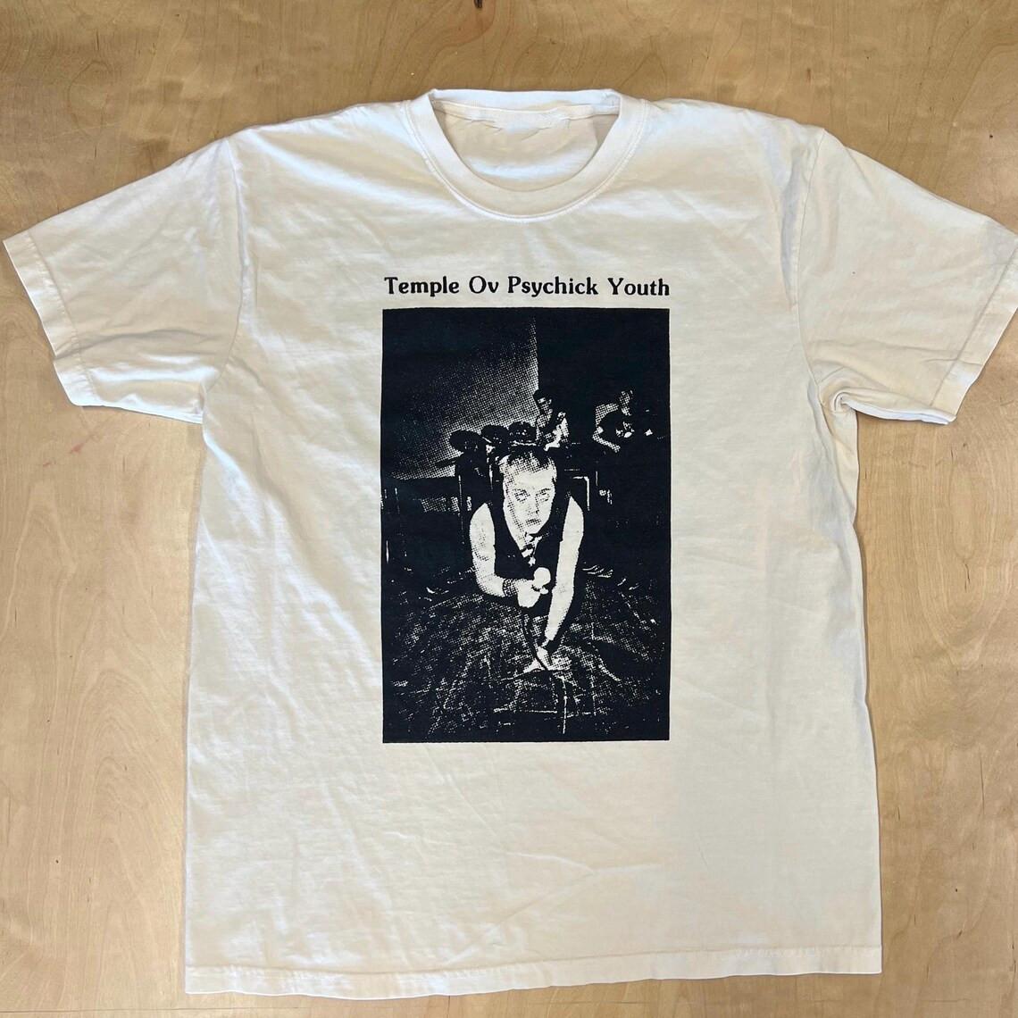 NEW Psychic TV Band Live In Tour Cotton White T Shirt For Fans US010 M