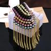 1 peça Broche Punk com Franja de Corrente, Rebite e Ombreira, Epaulete de Metal com Franja para Roupas de Mulheres e Homens, Acessórios de Emblema, Presente de Moda