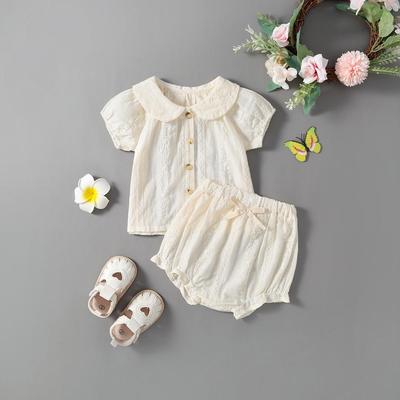 Conjunto de Mono de Verano Estilo Coreano para Bebé y Niño Pequeño - Manga Corta, Body de Moda para Recién Nacidos para Salidas (Colección 2025)