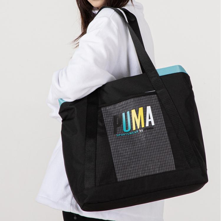 New PUMA Fabric Handbag, Shoulder Bag Regular Women's Black 078754-01