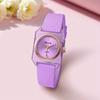 Fashion Rectangle Women Quartz Watch Simple Silicone Band Ladies Wristwatch for Girls Students Reloj Mujer