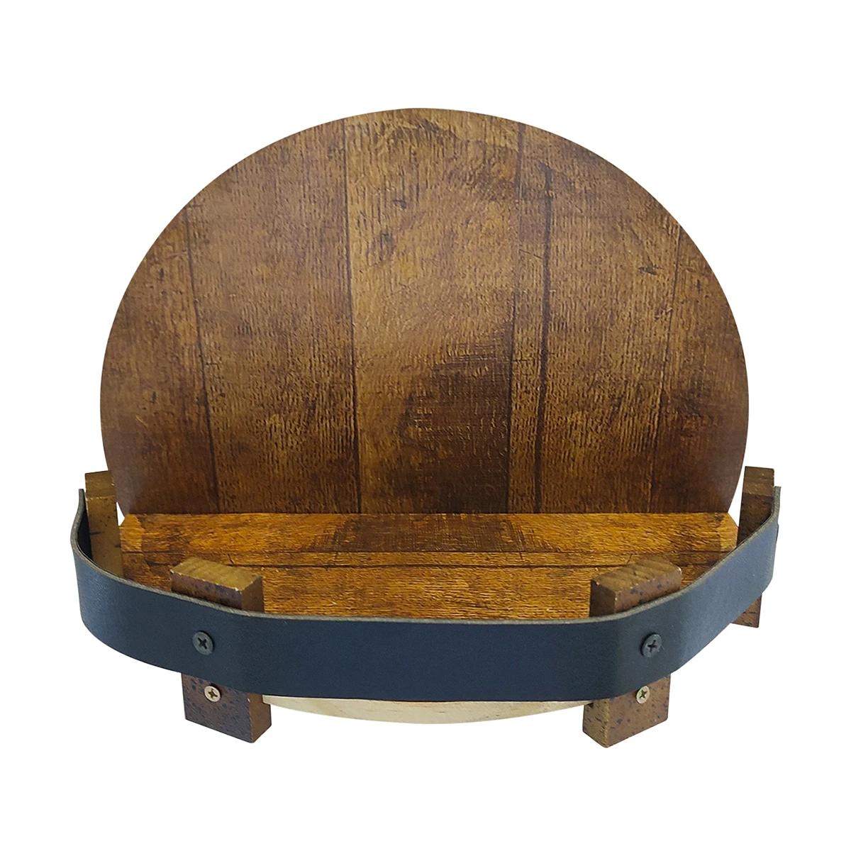 

Wooden Wall Mount Wine Bottle Holder Whiskey Bottle Rack Vintage Bourbon Floating Wall Shelves Wooden Stand Wall Mounted