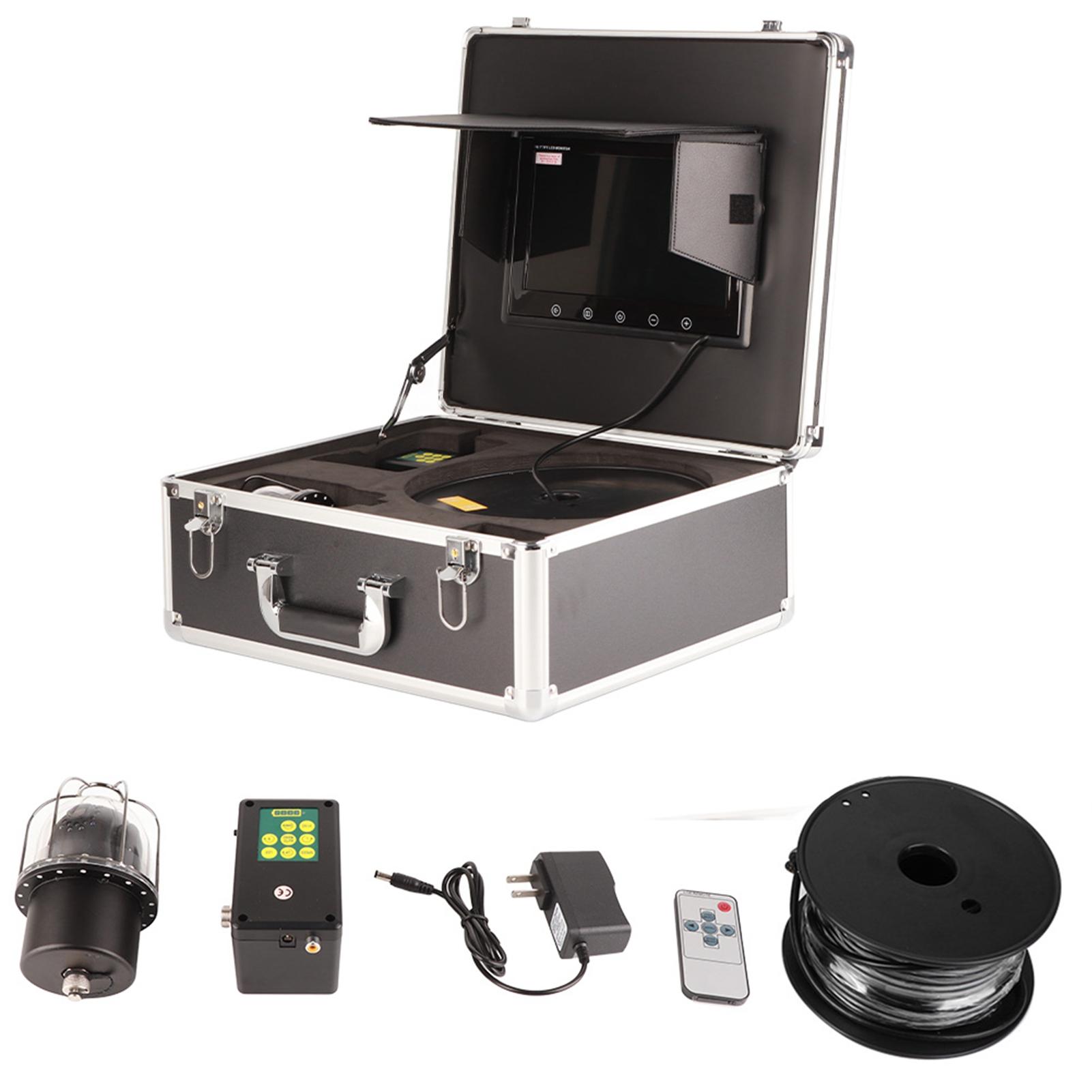 

10.1 Видеомонитор для рыбалки, 20 ламп, купольная камера IP68, водонепроницаемый, вращающийся на 360 градусов, панорамный эхолот