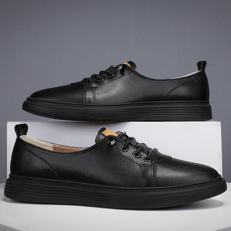 New Men's Casual Shoes Luxury Handmade Leather Lazy Shoes Fashion Summer Sneakers Outdoor Driving Mocassins Tennis Sport Shoes