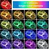 Mlambert 99Ft 300 LED Christmas String Lights Outdoor Indoor, 17 Solid Colors 8 Multicolors 8 Lighting Modes RGB Twinkle Fairy Rope Lights with