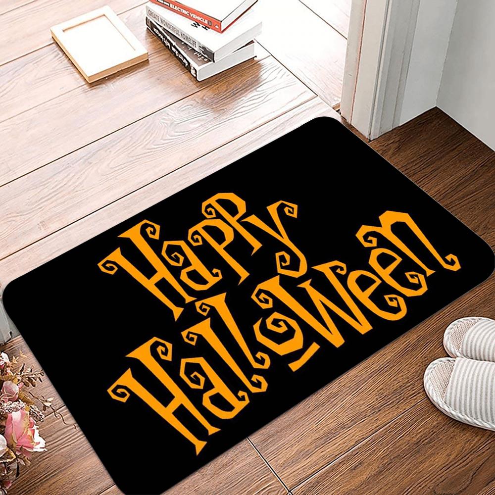 Horror Pumpkin Door Mat Halloween Theme Entrance Door Mat Home Door Decoration Front Door Welcome Mat Living Room Bedroom Carpet