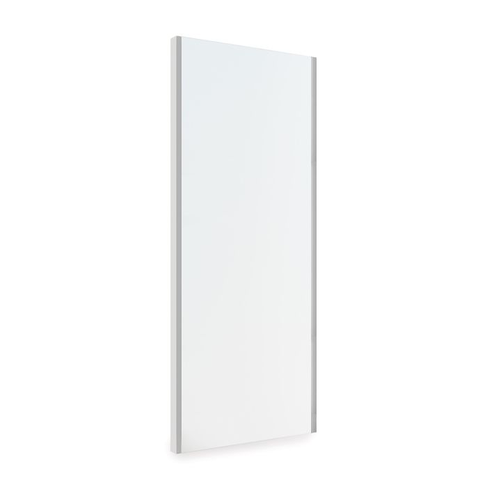 Miroir extractible - EMUCA - Aluminium peint - Installation facile - Dimensions 1000x340mm - Gris métallisé