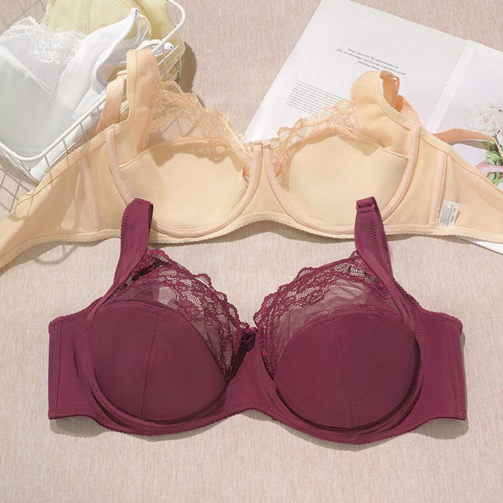Damen-BH, großes G-Cup, dünne Spitze, gerafft, einfarbig, weich, atmungsaktiv, Unterwäsche, bezaubernd, einfach, verstellbar, Bralette