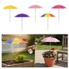 Mini Sunshade Umbrella for Potted Plants Patio Protection Wind Resistant Garden Flower Bed Shade