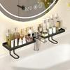 Wasserhahn-Aufbewahrungsregal Badezimmer-Spülbecken-Organizer Bohrloser Arbeitsplattenhalter Schnell ablaufender Behälterregal für Zuhause Küche Dusche