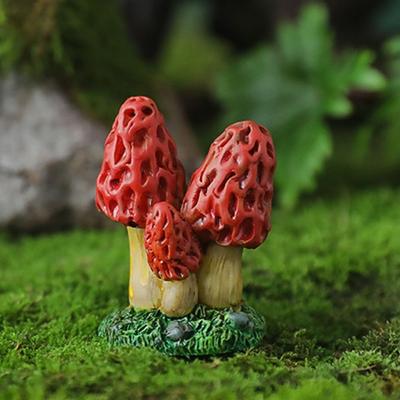Miniaturní figurky Pryskyřice Simulace Houby Roztomilá Mini Houbová Soška DIY Kreativní Houbové Ozdoby Zahrada