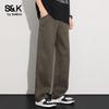 Baleno S&K Men's Lightweight Tencel Blend Straight-Leg Pants