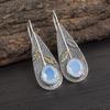 Milky Opal 925 Solid Sterling Silver Earrings, Handmade Gemstone Earrings Jewelry, Gifts For Wife Brand New Earrings