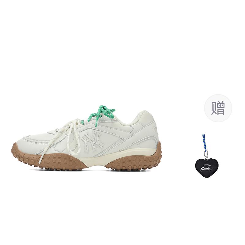 

New MLB New York Yankees Lightweight Anti Slip Low top Skateboard Shoes Unisex Ivory White 3ASXT025N-50IVS 42