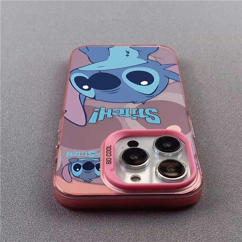 Cartoon Daze Stitch Applies To 16promax iPhone Case iPhone16pro Cartoon 14plus Hard X