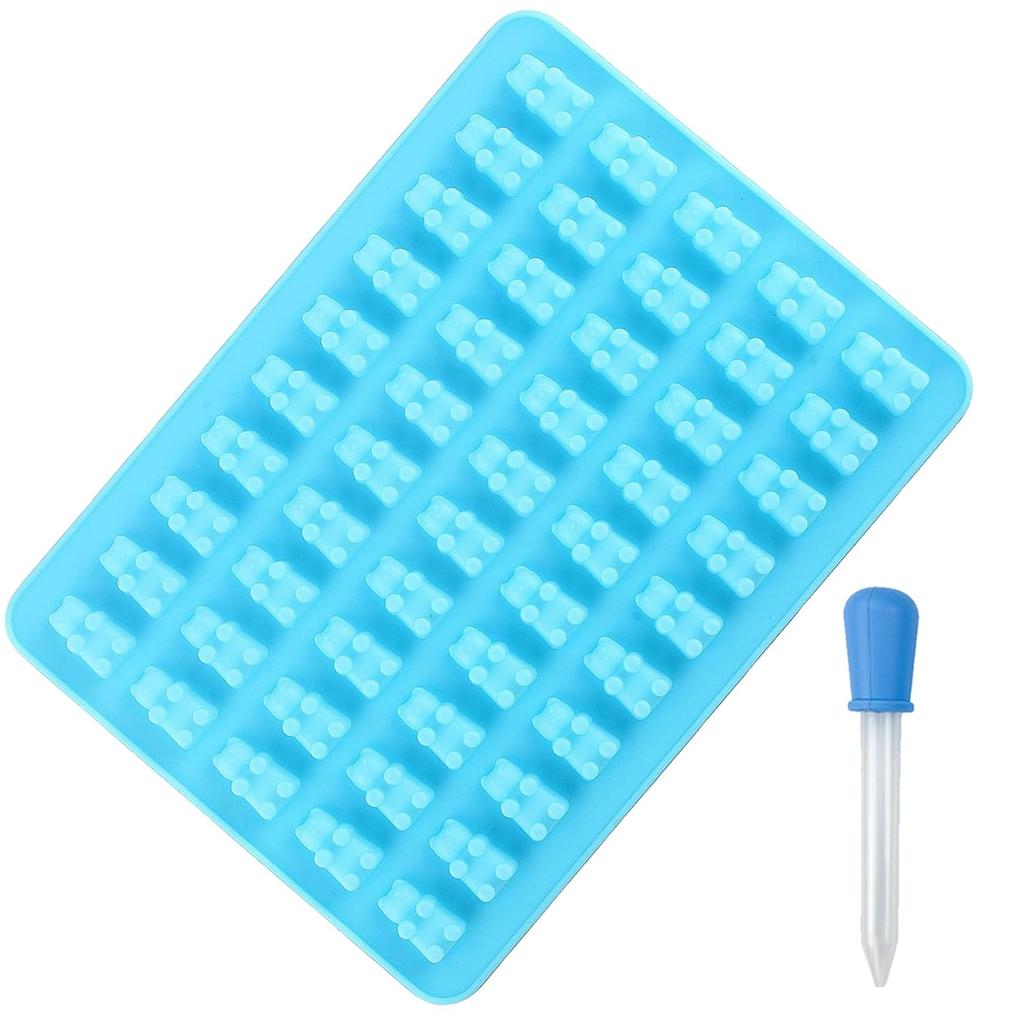 DEVENTORZ Gummy Bear Candy Chocolate Silicone Chocolate Sweet Mold with 1 Silicone Cake Baking Kitchen Craft Heat Mold, Mold, Mold, Mold, Dropper,