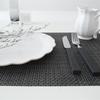 Modern Square Table Mat Dark Wood