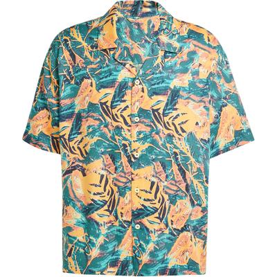 Arquivo de Originais Camisa Floral Resort Estampa Clássica Vintage Polo Esportivo Manga Curta Camisas Masculinas Azul Verde Amarelo KC5901