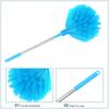 Sky Blue Telescoping Spider Web Cleaning Brush Long Handle Extendable Ceiling Cleaner Cobweb Duster Reusable Washable Household