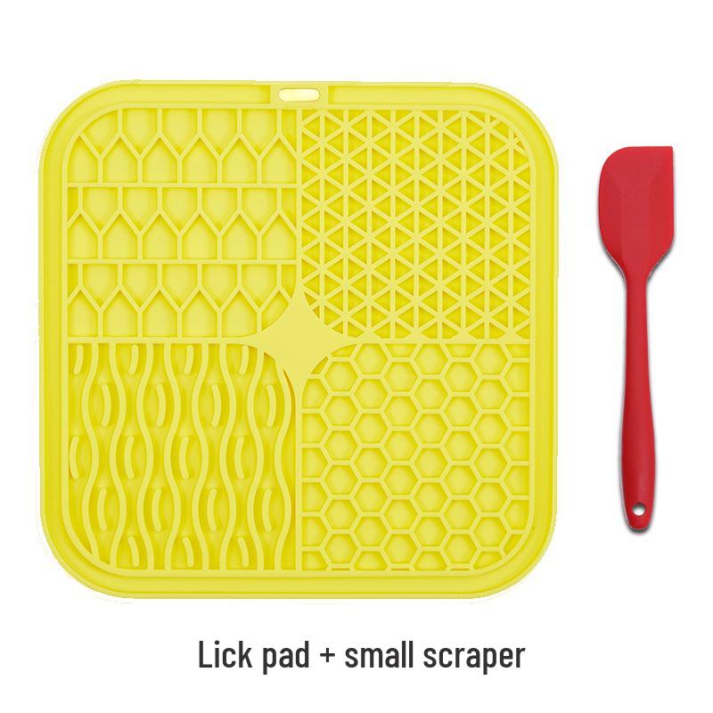 Silicone Lick Pad Slow Feeder Mat with Suction Cups, Food-Grade Pet Feeding Placemat