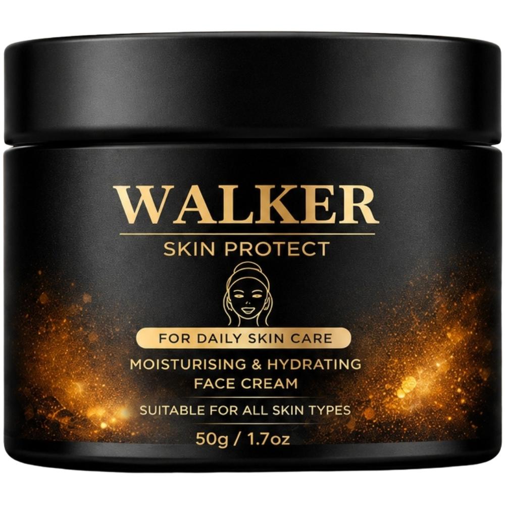 Walker Skin Protect Moisturising & Hydrating Face Cream – Lightweight Daily Skincare Cream for All Skin Types – 50g 50ml белый