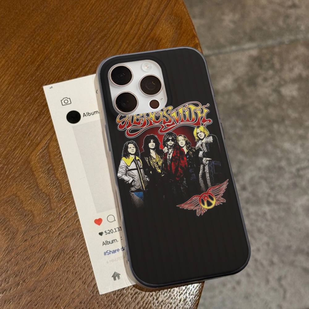 Rock Band Aerosmith Corrugated Stripe Phone Case For IPhone 17 16 15 14 13 12 11 Pro Max Plus Pro Shockproof Cover