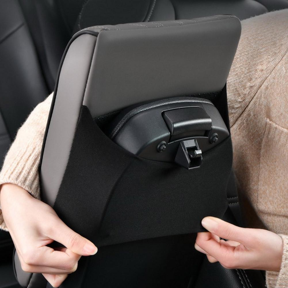 Car Armrest Protector Armrest Cushion For Car Soft Faux Leather Car Armrest Box Pad Comfortable Heightening Mat For Protective