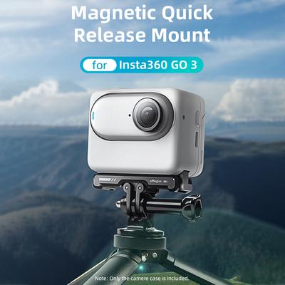 AMagisn AG11 Base de fixation magnétique à libération rapide pour caméra d'action   Support de caméra en alliage d'aluminium avec plaque magnétique