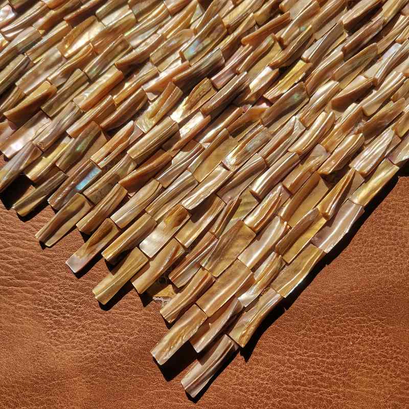 Muschelmosaikfliese Naturweiß Perlmutt Wand Spritzschutz Badezimmerfliesen Fischschuppenblatt Küche 917