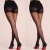 Kave Naht Hinten Transparente Strumpfhosen Hoher Bund Schwarze Strümpfe Schlanke Leggings Strumpfwaren Roter Lien Durchsichtig Anti-Haken Seidenstrumpfhosen Eng