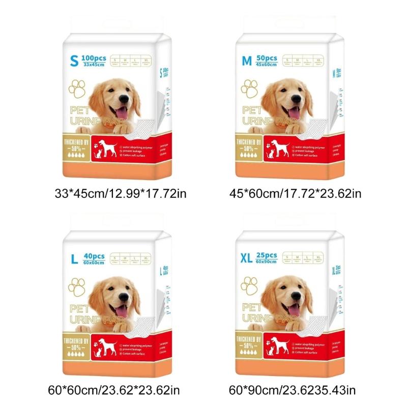 Dog Diaper Pad Disposable Pet Training Pee Mats Pet Pee Pad High Absorbent Mats Baby Dog Pee Absorb Mats