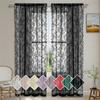1pc Romantic Lace Sheer Curtain Flower Lace Window Curtains for Living Room Bedroom Home Window Screening Rod Pocket