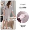 Pajamas women's summer thin Modal cotton cardigan new high-end pajamas medium and long loungewear