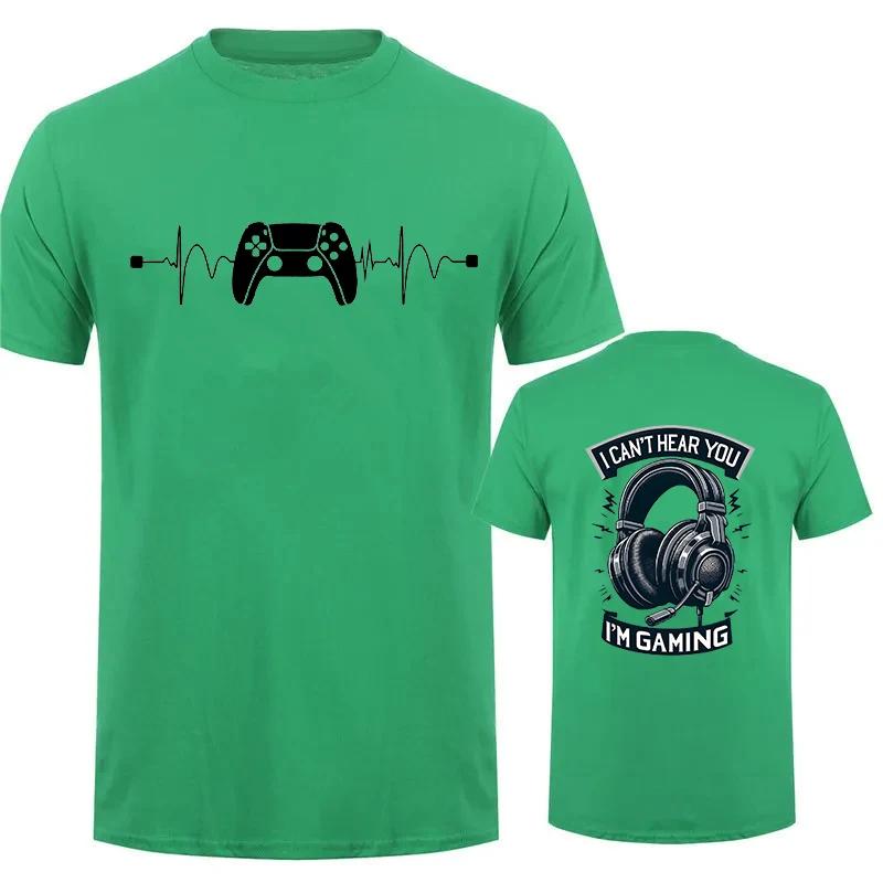 Men TShirts Cant Hear You Im Gaming Funny Video Gamer Humor Joke for Unisex TShirt Video Game Shirt Short Sleeve Tee Top