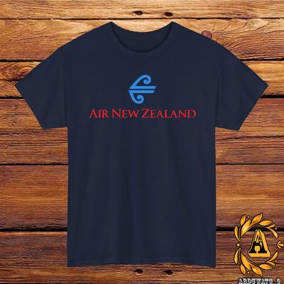 T-shirt con Logo Air New Zealand Nero/Grigio/Bianco/Blu Navy/Rosso/Azzurro S-5XL