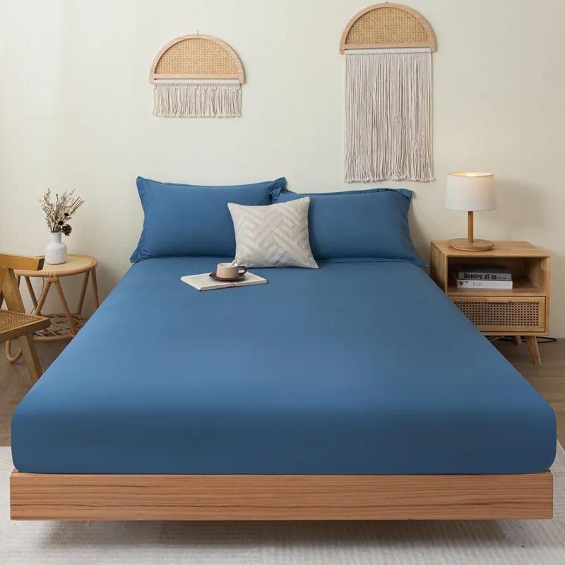 120/150/180cm Fitted Sheet with Elastic Bands Non Slip Adjustable Mattress Covers designed for Single Double King Queen Bed Bedspread