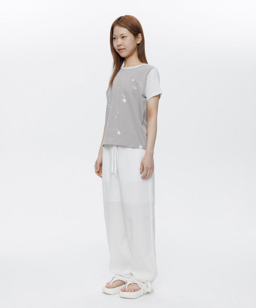 Ohesio Floral Two Tone T-Shirt, Gray