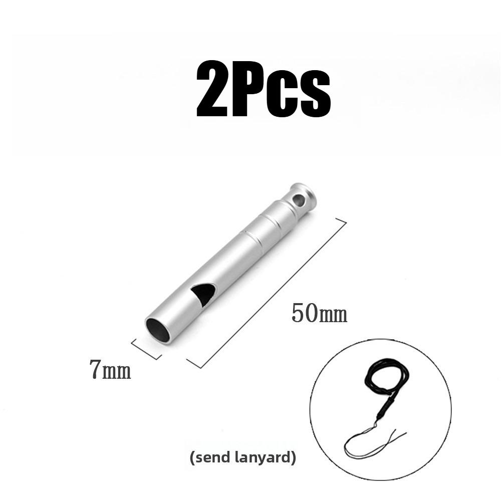 High Decibel Titanium Whistle Emergency Survival Tool with Neck Lanyard Ultralight for Hiking Camping Outdoor Adventure EDC