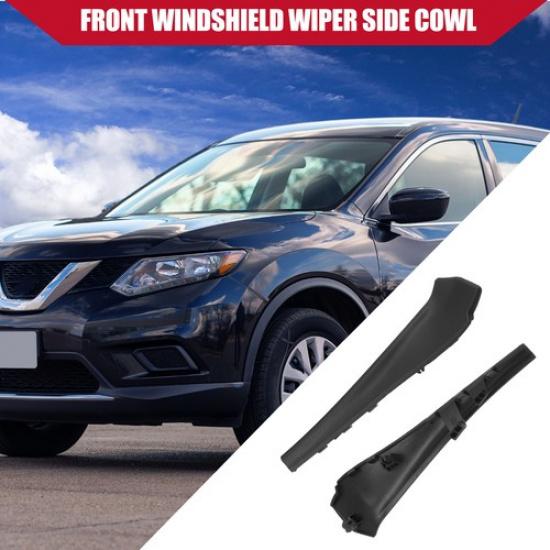 Front Windshield Wiper Side Cowl Extension Trim ONE Set  for Nissan Rogue
