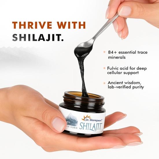 DR. MOREPEN Shilajit Harz | 100% reiner Himalaya-Extrakt | Natürlich & Sicher | 15g