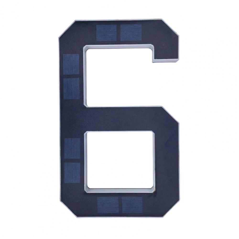 6.7IN Solar Lighted House Numbers Light No Wiring Solar Digital Doorplate  Party Centerpiece