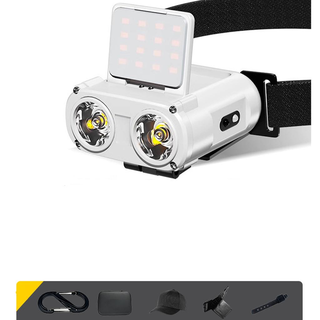 Night fishing strong light headlight induction charging fishing special long endurance cap clip light lighting