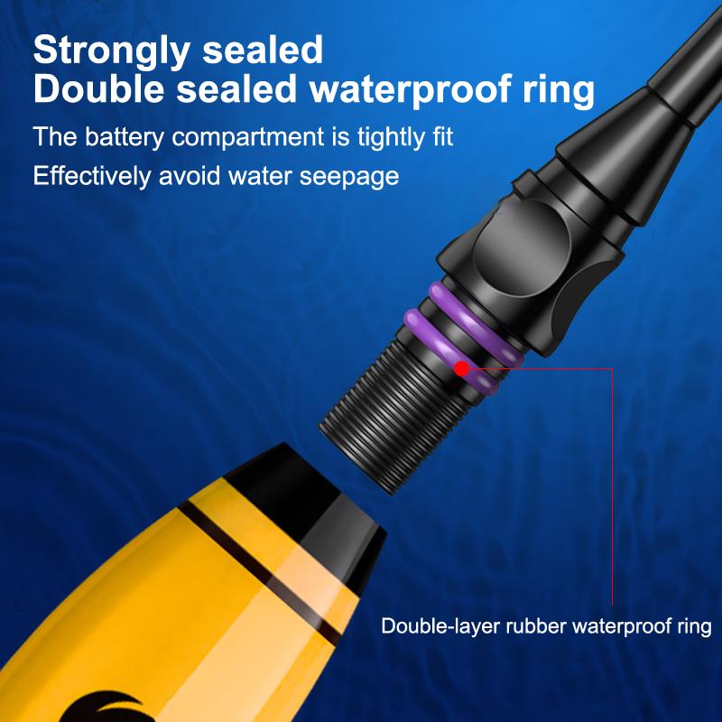 Led Fishing Float Highly Sensitive Remind Buoy Gravity Sensor Glowing Electric Night Fishing Strobe Long Tail