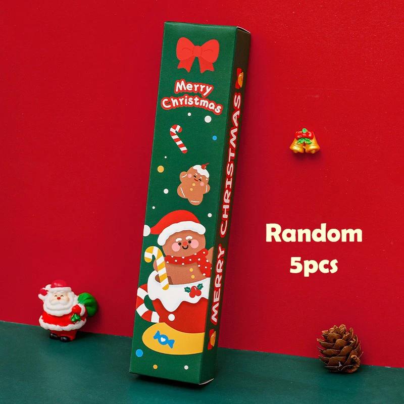 Neutral Pen Stationery Set Christmas Blind Box Five Piece Set Student Cute Christmas Surprise Gift