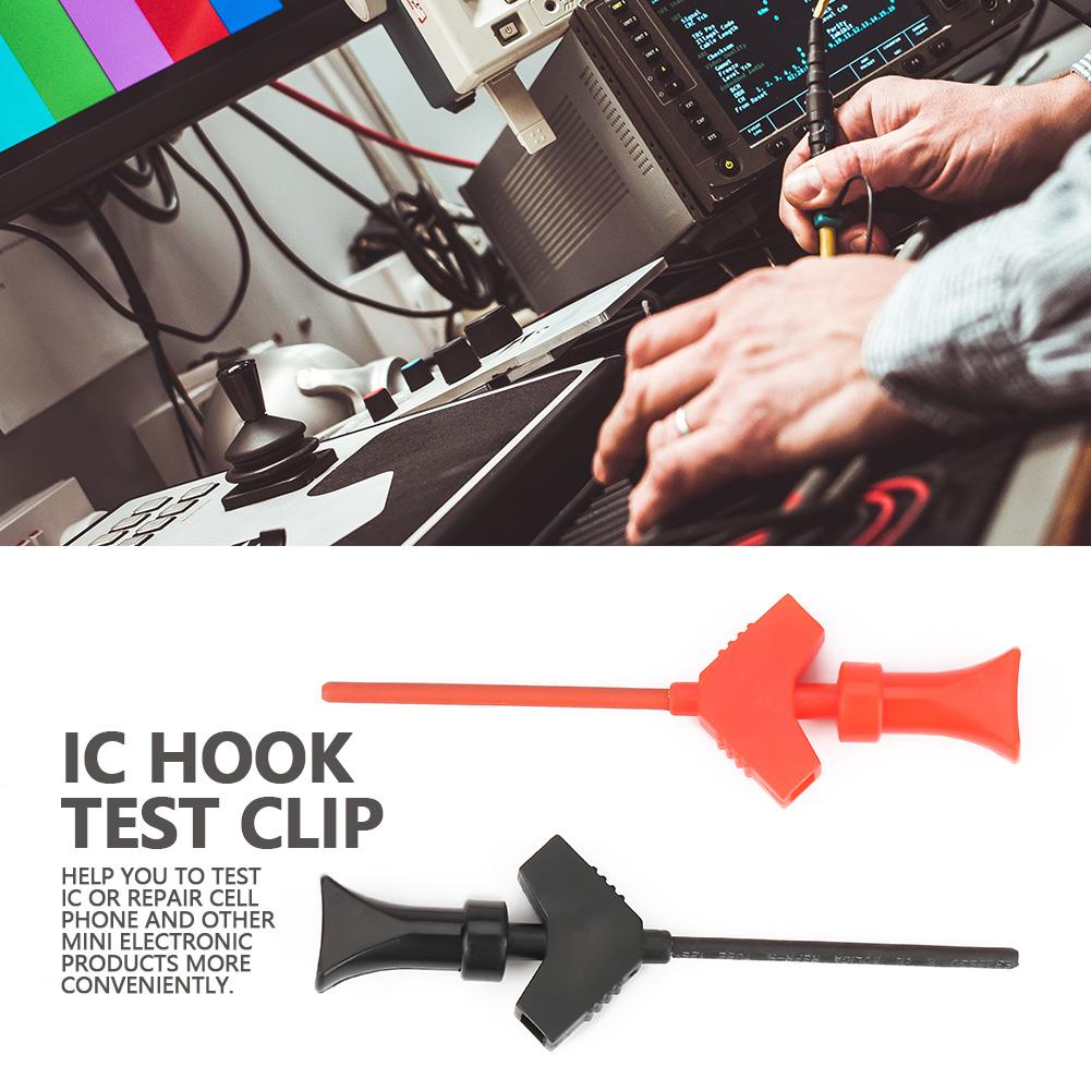 P5003 10pcs Mini Grabber Test Probe Hook for SMD IC Test Clips Jumper Logic Analyze Accessories