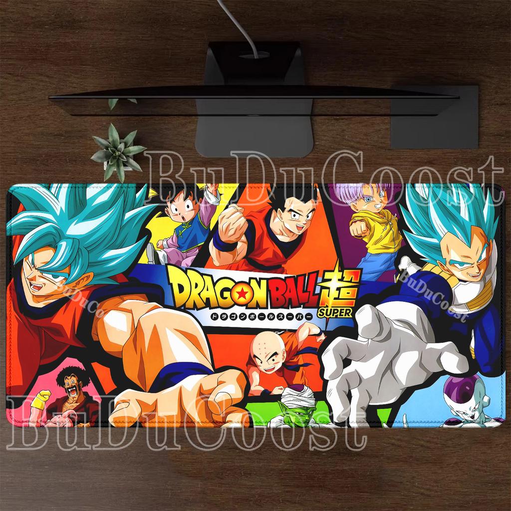 HD-Druck Dragon Ball Son Goku Mauspads Computer Esports Schreibtischmatte Tastatur Gaming Büro Zubehör Rutschfeste Basis XXL Mauspads